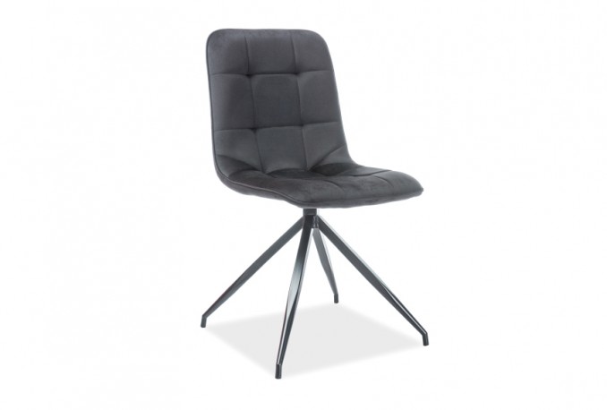 Texo Velvet chair black