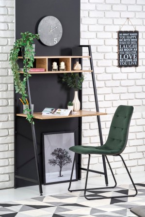 NORDLAND - Skrivbord med smidig hylla sonomaek 142 cm