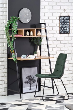 NORDLAND - Skrivbord med smidig hylla sonomaek 142 cm