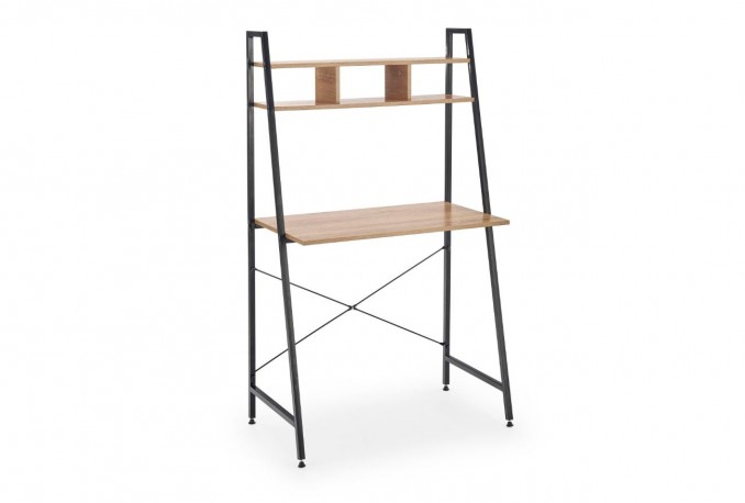 NORDLAND - Skrivbord med smidig hylla sonomaek 142 cm