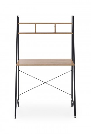 NORDLAND - Skrivbord med smidig hylla sonomaek 142 cm