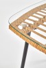 CARRY - sidobord i svart och rotting