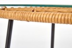 CARRY - sidobord i svart och rotting