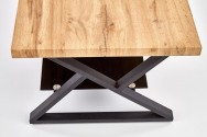 XENIA - Härligt soffbord i industriell stil naturek 110 cm