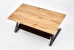 XENIA - Härligt soffbord i industriell stil naturek 110 cm