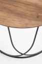 ANUBIS - Elegant soffbord i industriell stil valnöt/svart 60 cm
