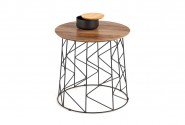MUSAKA table walnut / black