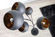 Stehleuchte Magma 170cm schwarz gold