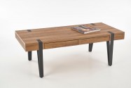 TULUZA coffee table honey nut / black