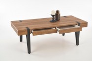 TULUZA coffee table honey nut / black