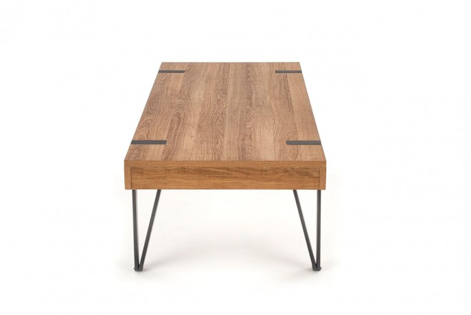 TULUZA coffee table honey nut / black