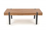 TULUZA coffee table honey nut / black