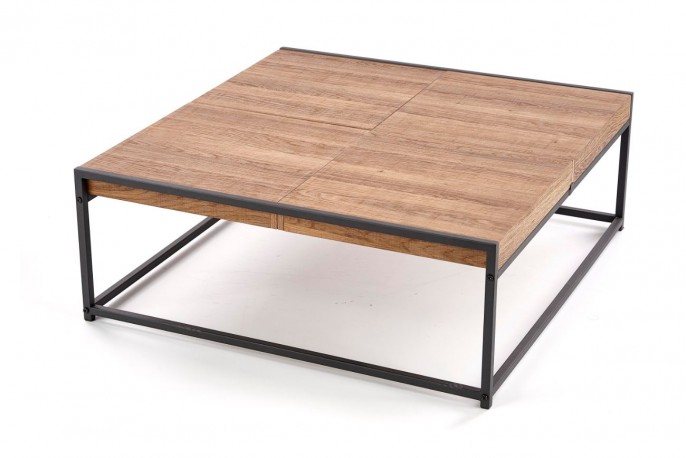 FREGATT - Härligt soffbord i honungsnöt/svart 84 cm
