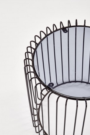 AMINA table black / smoked