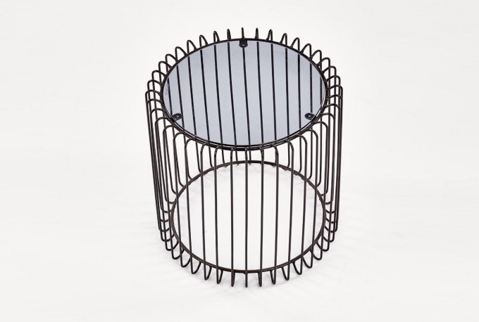 AMINA table black / smoked