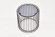 AMINA table black / smoked