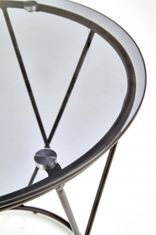 MANILA table black / smoked