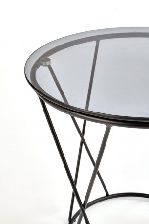 MANILA table black / smoked