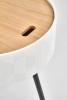 AURA table white / black
