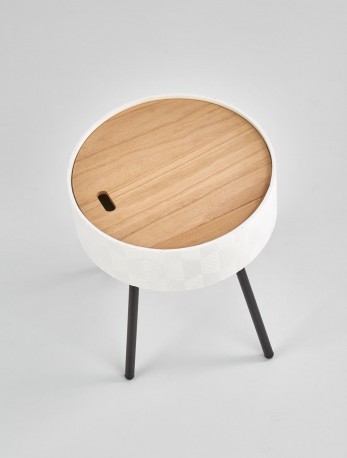 AURA table white / black