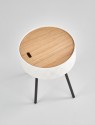 AURA table white / black