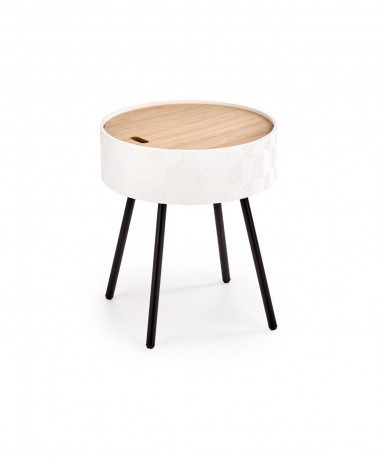 AURA table white / black