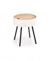 AURA table white / black