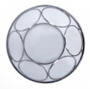 NYMF - Soffbord med rökigt glas kromad stål 80 cm