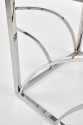 VINTERGATAN - Elegant fyrkantigt soffbord i silver/rökigt glas 55 cm