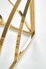 VINTERGATAN - Elegant fyrkantigt soffbord i guld/rökigt glas 55 cm