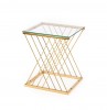 NANCY table gold / transparent