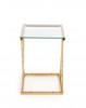 NANCY table gold / transparent