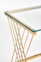 NANCY table gold / transparent