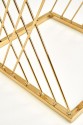 NANCY table gold / transparent