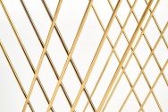 NANCY table gold / transparent