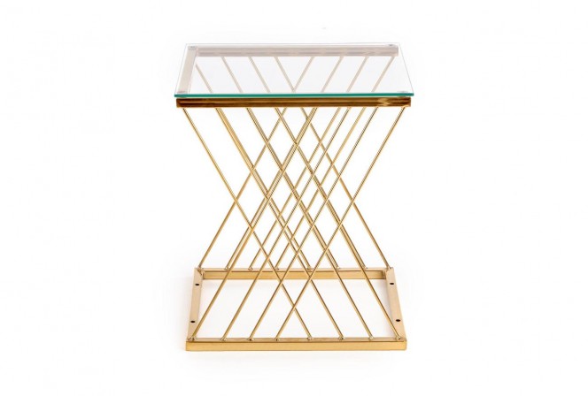 NANCY table gold / transparent 2