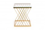 NANCY table gold / transparent