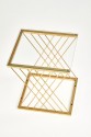 NANCY table gold / transparent