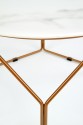 MADISON coffee table white marble - gold
