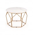 MADISON coffee table white marble - gold