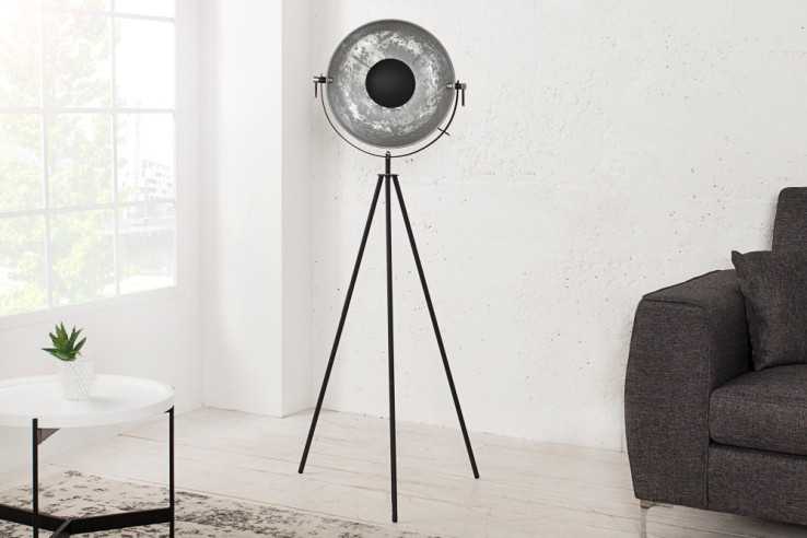 VILAFRANCA - 140cm golvlampa i svart och silver