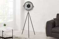 VILAFRANCA - 140cm golvlampa i svart och silver