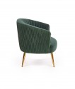 CROWN armchair dark green / gold