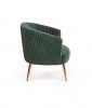 CROWN armchair dark green / gold