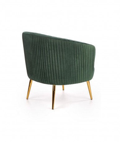 CROWN armchair dark green / gold