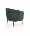 CROWN armchair dark green / gold