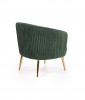 CROWN armchair dark green / gold