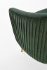 CROWN armchair dark green / gold