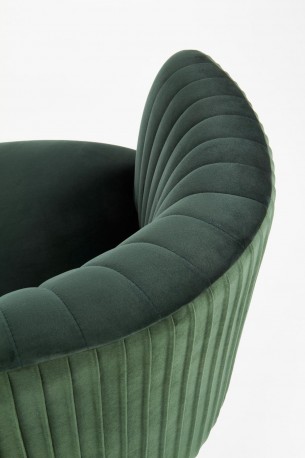 CROWN armchair dark green / gold