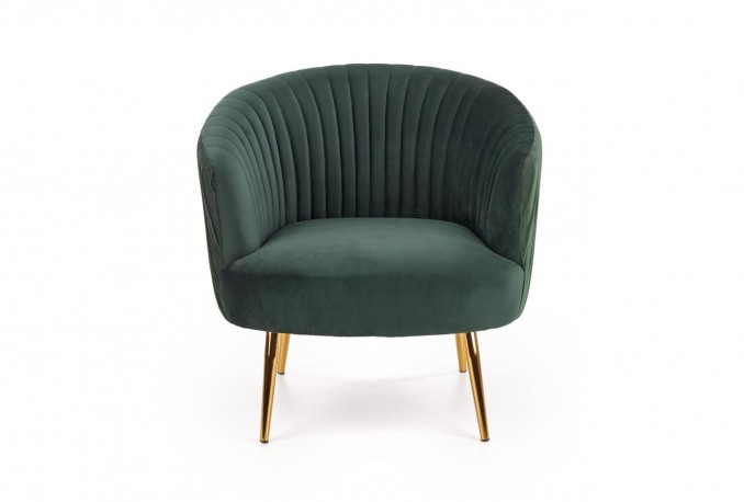CROWN armchair dark green / gold